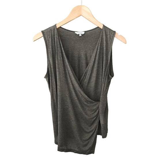 Max Mara Sleeveless Surplus V-neck Top Size Small Neutral Brown - Picture 7 of 8